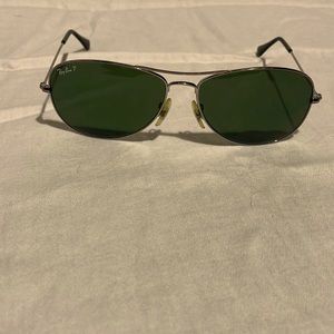 Ray Ban polarized aviator sunglasses.